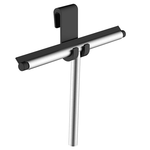 Alonzo raamwisser met flexibele glashaak | RVS geborsteld