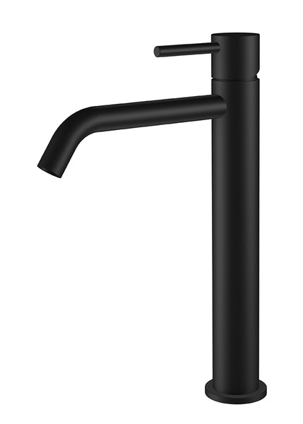 Style XL hoge wastafelmengkraan mat zwart