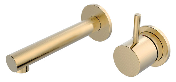 Grifo para lavabo Style empotrado en latón cepillado PVD