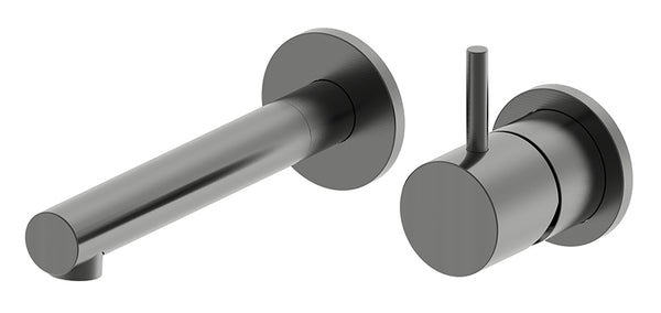 Style washbasin tap built-in gunmetal PVD
