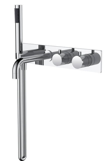 Wiesbaden Style inbouw badthermostaat muur chroom - WDtegels