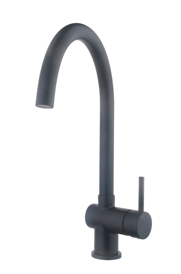 Grifo monomando de cocina Wiesbaden Caral | Negro mate