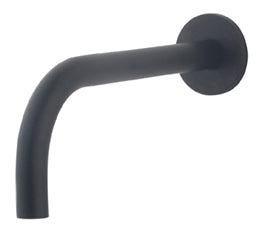 Slim inbouw uitloop 20 cm zwart