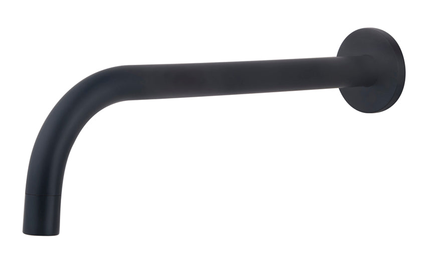 Slim 18mm uitloop rond 25cm 1/2" mat zwart - WDtegels
