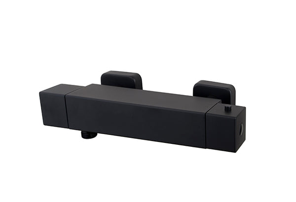 Mezclador termostático de ducha Rombo Eco negro mate