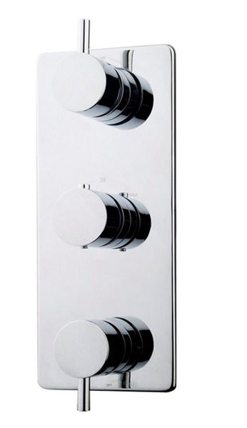 Wiesbaden Caral trim part built-in thermostat 3-way chrome