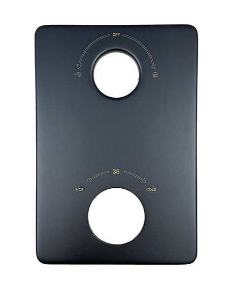 Caral verlengset afbouwdeel 2 weg mat zwart