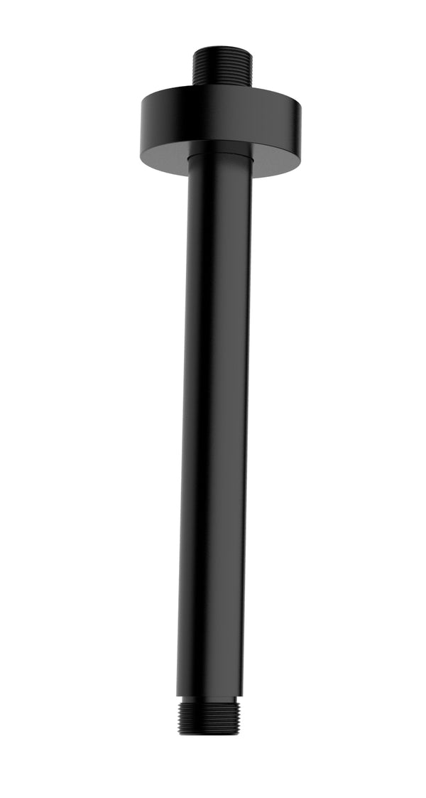 Wiesbaden luxe douche-arm rond plafondbev | 20cm | Mat zwart