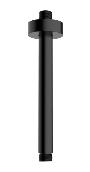 Brazo de ducha UniMatch con montaje en techo 20 cm negro mate