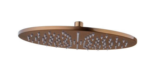 UniMatch hoofddouche rond | 30x0,8 cm | Geborsteld brons koper PVD