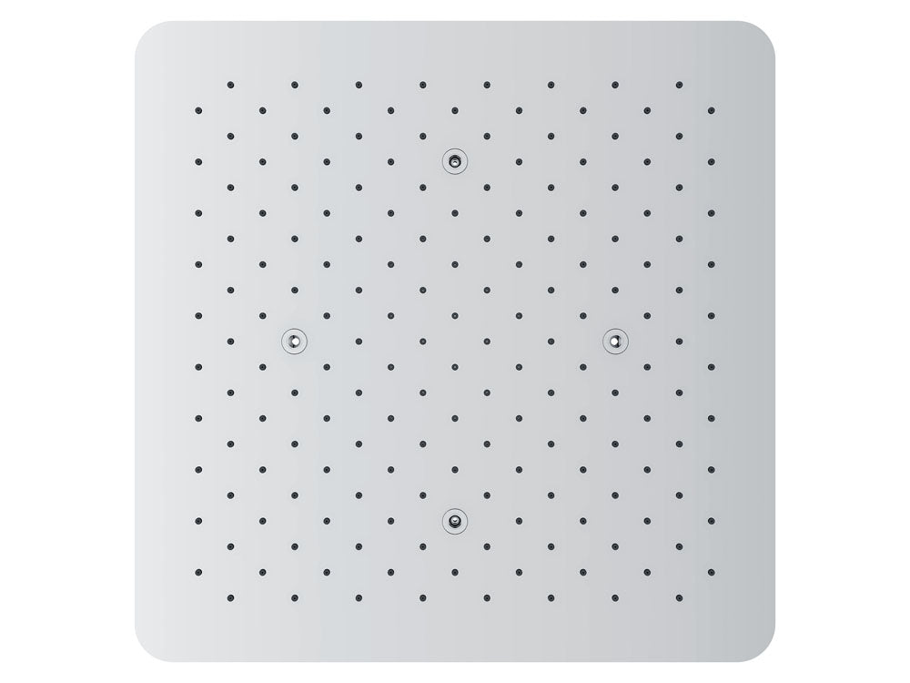 Wiesbaden UFO inbouw-hoofddouche plafond vierkant 50x50x2cm chroom - WDtegels