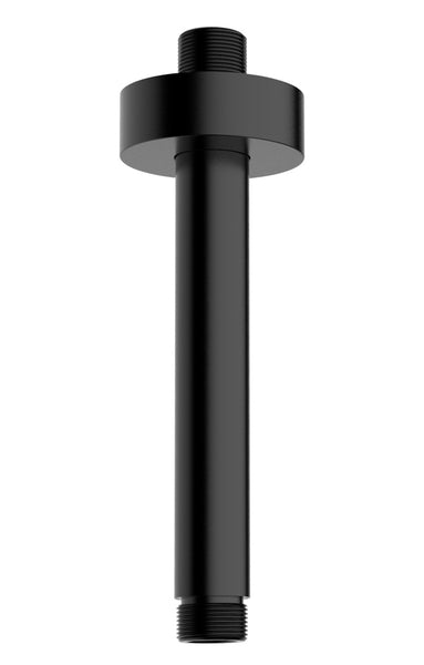Brazo de ducha UniMatch con montaje en techo 30 cm negro mate