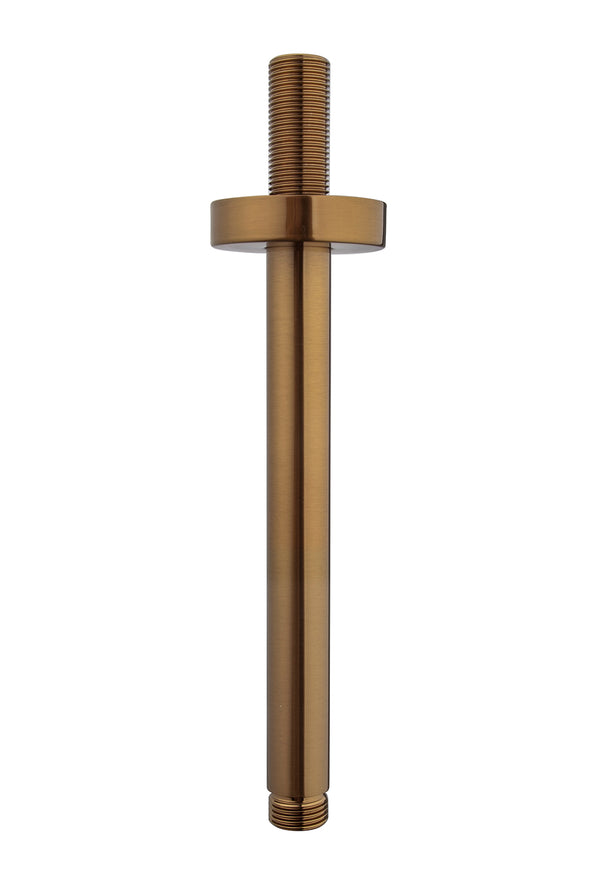 UniMatch douchearm met plafondbevestiging | 20 cm | Geborsteld brons koper PVD