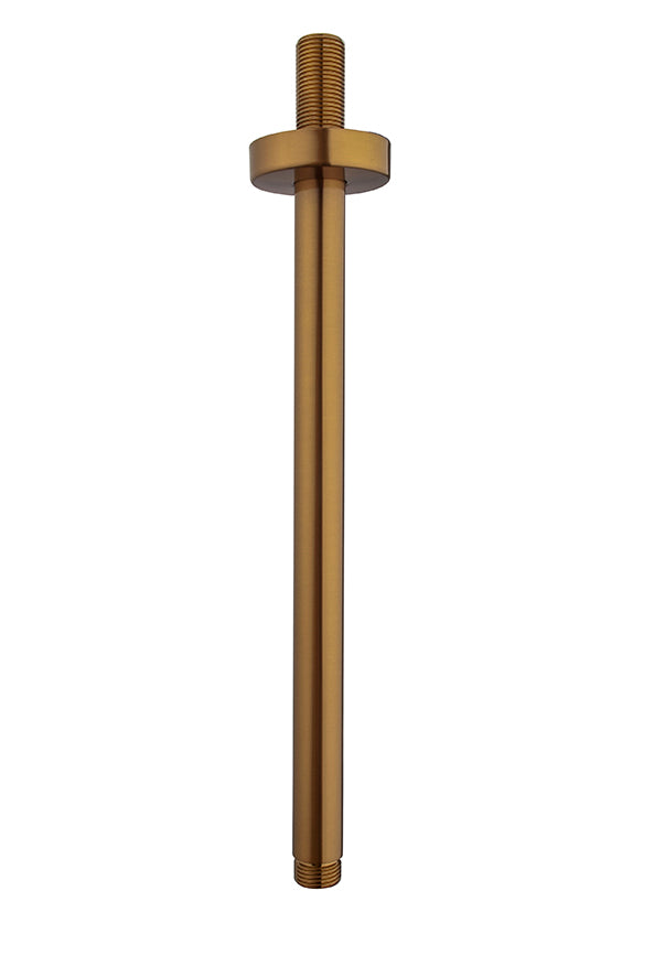 UniMatch douchearm met plafondbevestiging | 30cm | Geborsteld brons koper PVD