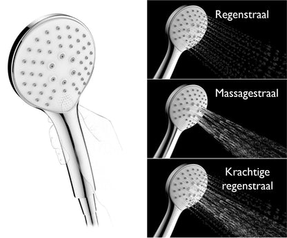 Smart handdouche 3 standen chroom