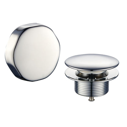 Caral badafvoer en overloopcombinatie afbouwset chroom