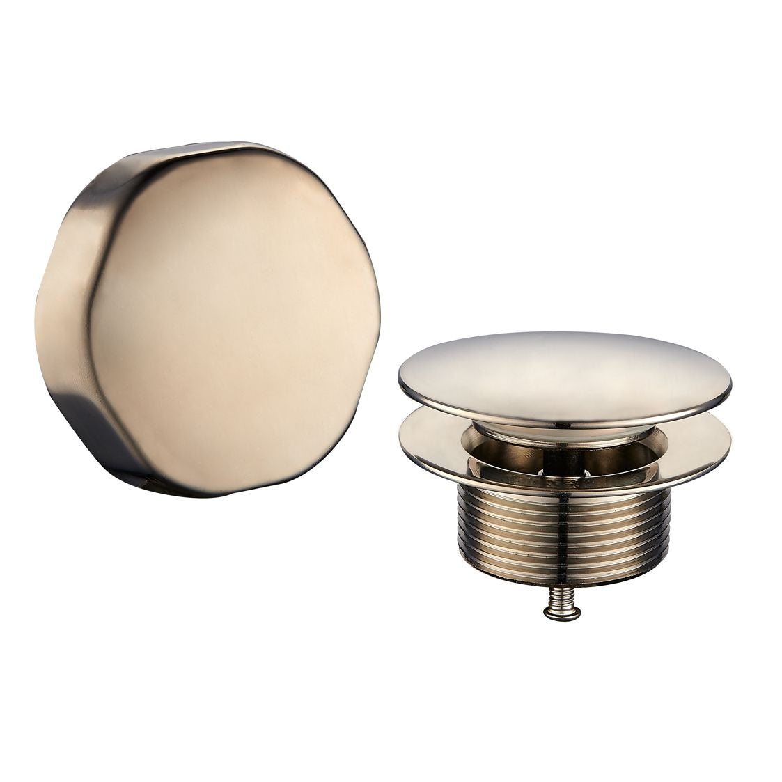 Doblar afbouwdeel badafvoer met overloop geborsteld staal - WDtegels