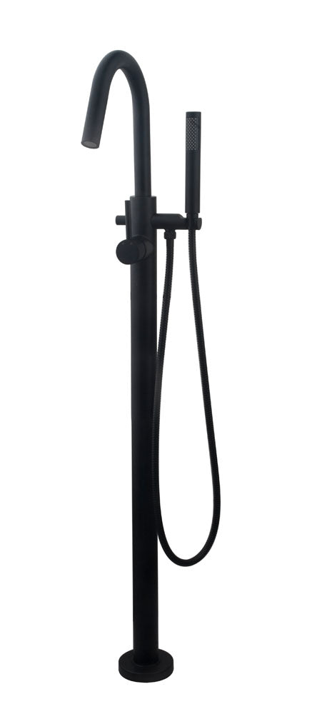 Caral vrijstaande badmengkraan zwart