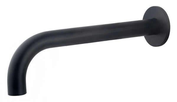 Caño de baño Caral redondo 25 cm 1/2'' negro mate