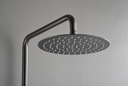 Ribbd thermostatische regendoucheset | Opbouw | Gunmetal PVD - WDtegels