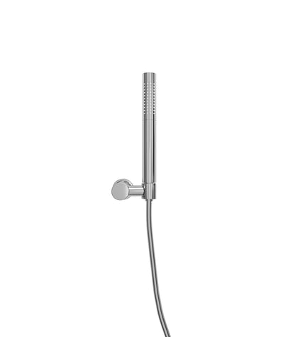 UniMatch handdoucheset met staafhanddouche 1 stand, doucheslang en kantelbare wandhouder Chroom