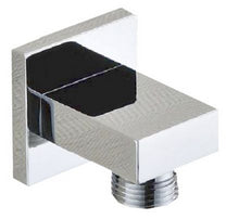 Rombo wandaansluitbocht vierkant 1/2" chroom