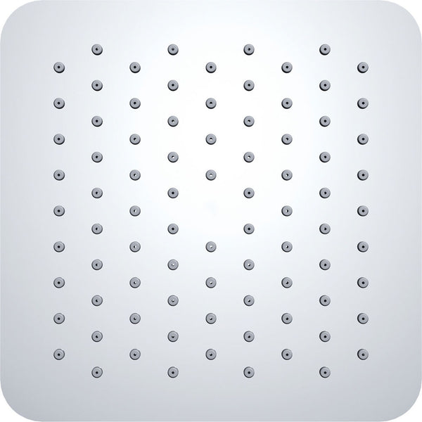 Ducha fija de lujo UFO de Wiesbaden cuadrada de 200 mm, ultraplana, cromada