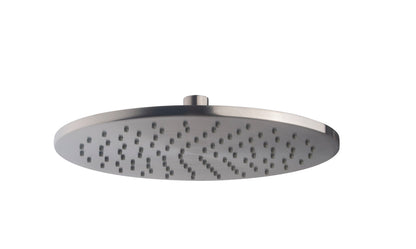 UniMatch hoofddouche rond 25 x 0,8 cm geborsteld staal PVD - WDtegels