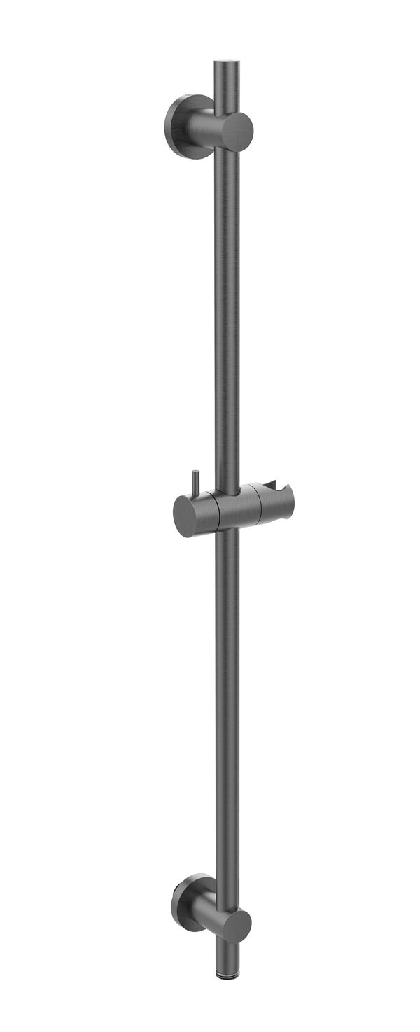 Barra deslizante UniMatch con conexión de agua | 76,5 cm | PVD de bronce de cañón