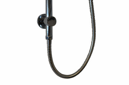 Wiesbaden chroom glijstang met wateruitgang rond 660mm - WDtegels