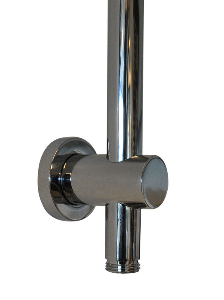 Wiesbaden chroom glijstang met wateruitgang rond 660mm - WDtegels