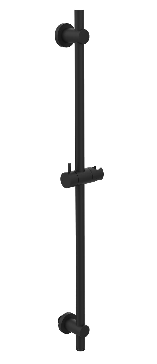 UniMatch barra deslizante con conexión de agua | 76,5cm | Negro mate