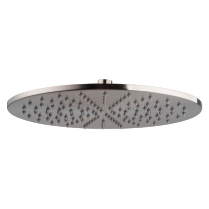 UniMatch hoofddouche rond 30 x 0,8 cm geborsteld staal PVD - WDtegels