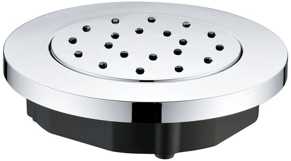 Ducha lateral empotrable redonda regulable | 13,5cm | Cromo