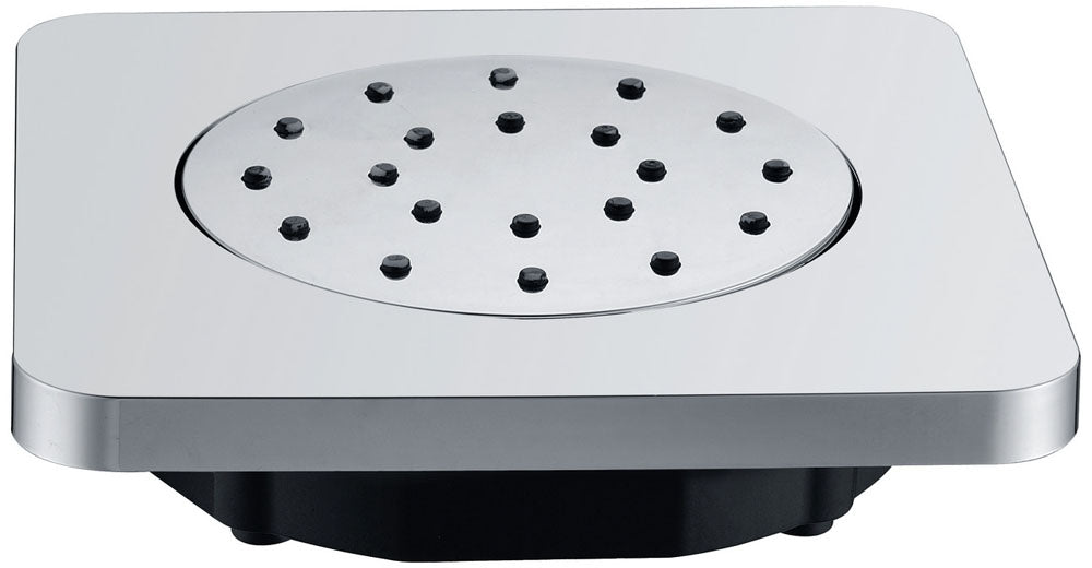 Wiesbaden inbouw verstelbare zijdouche vierkant 135x135 ABS chr - WDtegels