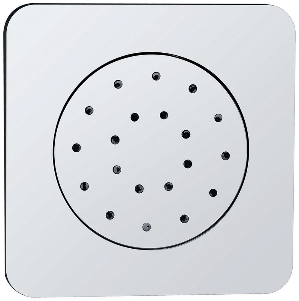 Wiesbaden inbouw verstelbare zijdouche vierkant 135x135 ABS chr - WDtegels