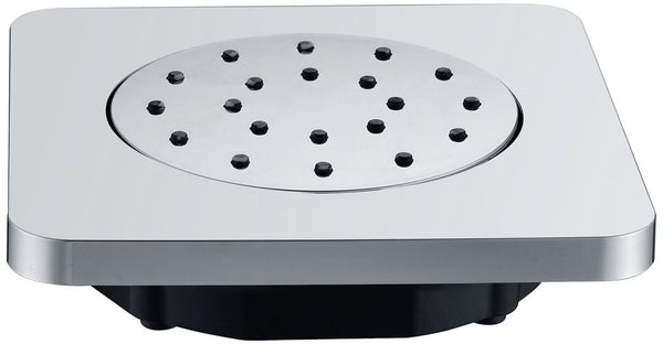 Side shower adjustable built-in square 13.5 cm chrome