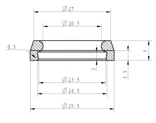 Wiesbaden gebogen douche-arm rond muur | 45cm | Chroom - WDtegels