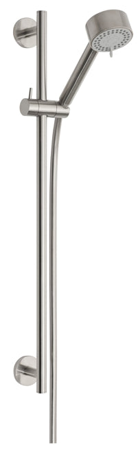 Wiesbaden Cadans luxe glijstangset compleet geborsteld staal | 75cm