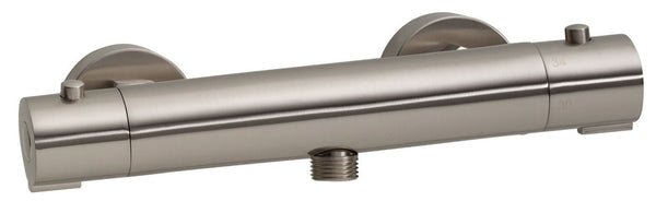 Wiesbaden Rio thermostatische douchemengkraan | 15cm | Geborsteld staal