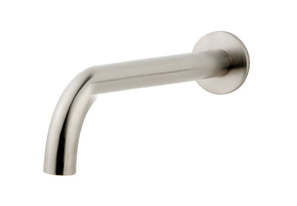 Caño de baño Caral redondo 25 cm 1/2'' acero cepillado PVD
