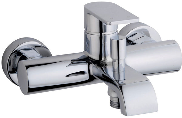 Lima bath mixer tap with chrome