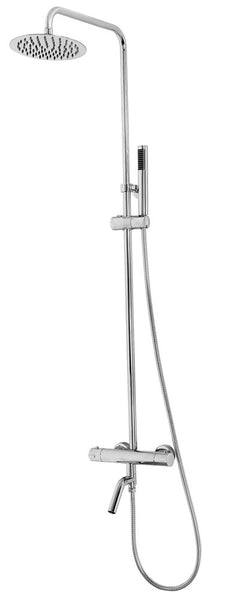 Wiesbaden Caral bath surface-mounted set + thermostatic tap chrome