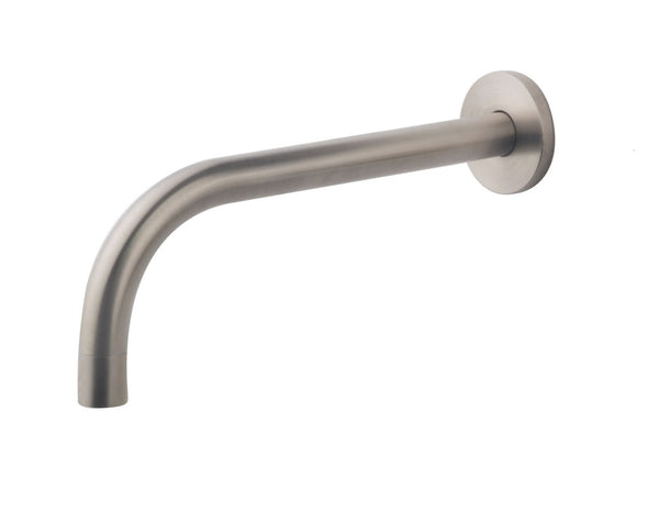 Wiesbaden SLIM 18mm uitloop rond 20cm 1/2" | Geborsteld staal