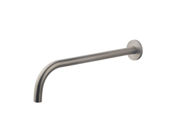 Wiesbaden SLIM 18mm uitloop rond 30cm 1/2" | Geborsteld staal