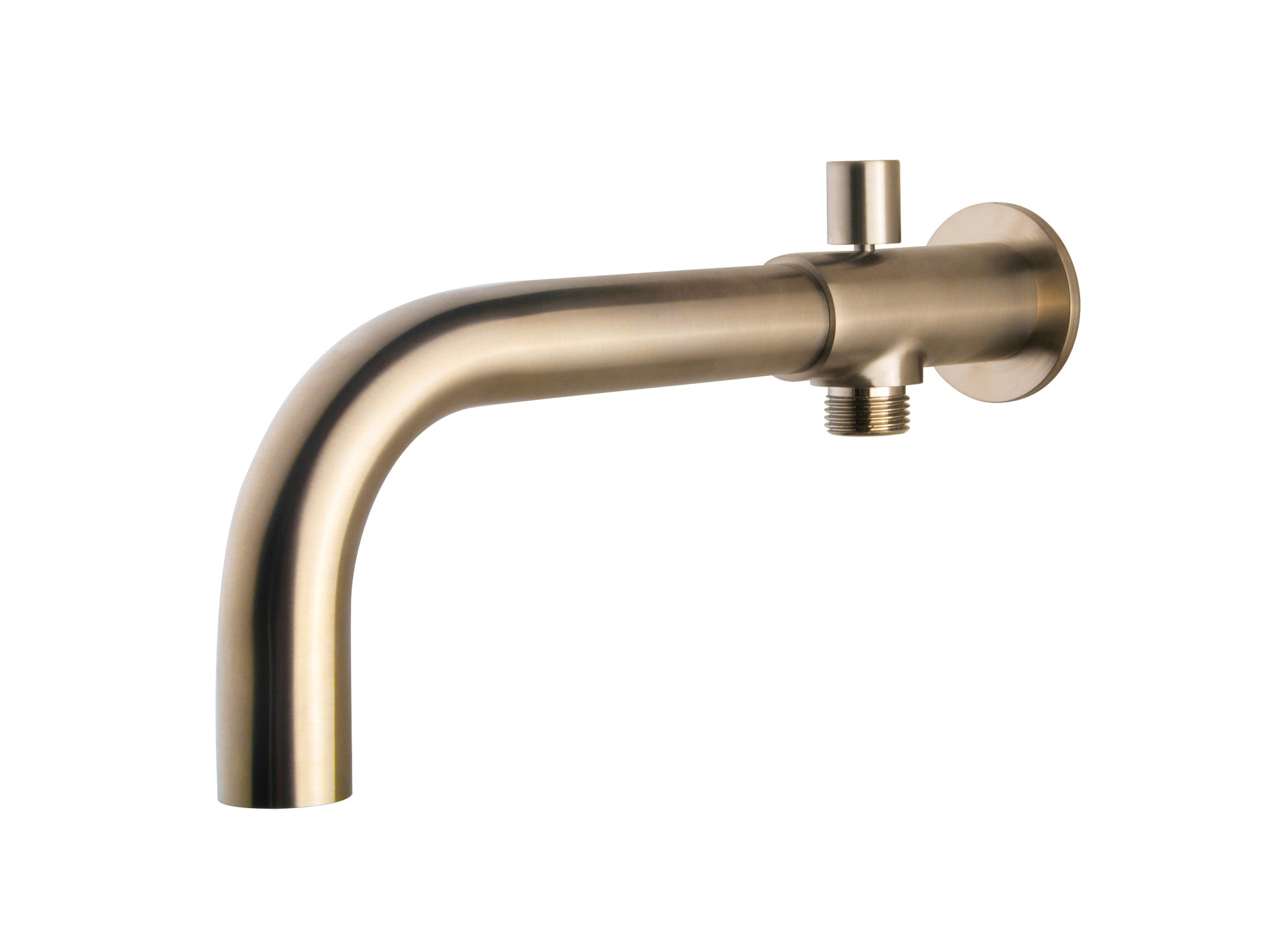 inbouw-baduitloop met omstel rond 23cm geborsteld staal PVD - WDtegels
