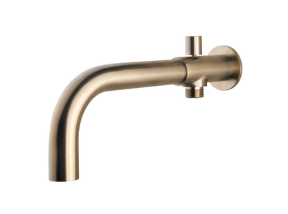 inbouw-baduitloop met omstel rond 23cm geborsteld staal PVD - WDtegels