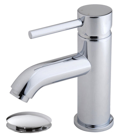 Wiesbaden Cadans wastafelmengkraan laag+clickwaste chroom - WDtegels