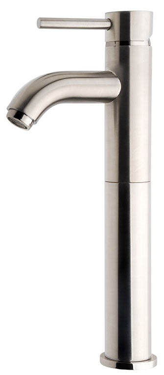 Wiesbaden Cadans washbasin mixer HIGH + clickwaste brushed steel