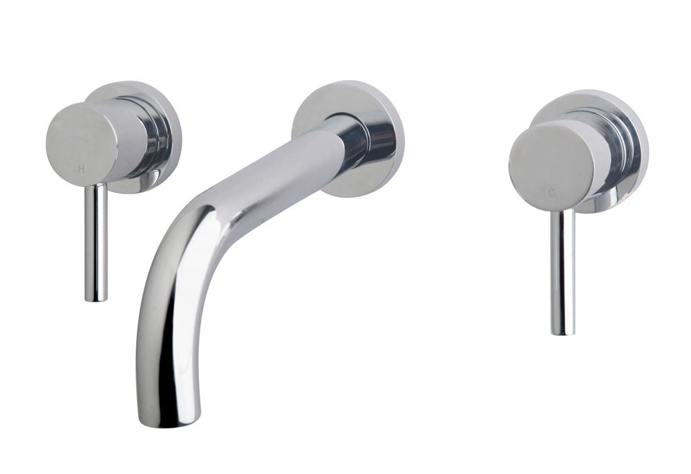 Wiesbaden Caral inbouw-wastafelmengkraan 2-knops | Chroom - WDtegels